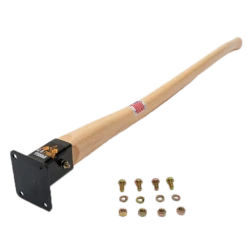 Preassembled Rectangle Replacement Handle-40" Hickory, J.R. Fire Tools