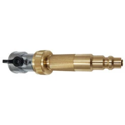 Dual Purpose Adjustable 3/4" Nozzle W/Shut-Off Valve, De Luna's