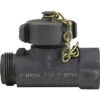 Hose Line Tee 1 NP X 3/4 GHT (w/Cap & Chain), S & H Products