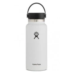 Water Bottle-32 Oz. Wide Mouth 2.0 With Flex Cap, Hydro Flask -Survival Provisions w32ts2 white